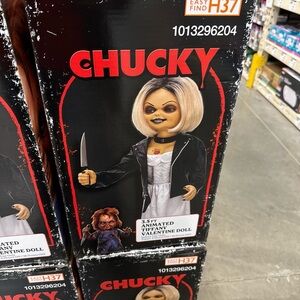 Tiffany Valentine 3.5f Blonde Haired Doll Chucky Halloween Decoration NEW in box